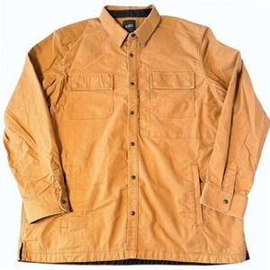 5.11 Tactical Jacket Men 2XL Brown Canvas Chore Coat Utility Snap Front Workwear